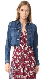 L AGENCE Cropped Denim Jacket at Shopbop